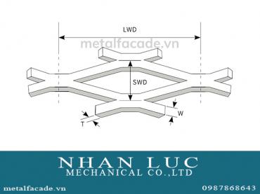 QUY CÁCH LƯỚI KIM LOẠI MỞ RỘNG - EXPANDED METAL MESH
